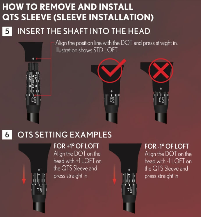 Ball launching too low? Increase loft up to +1 degrees.