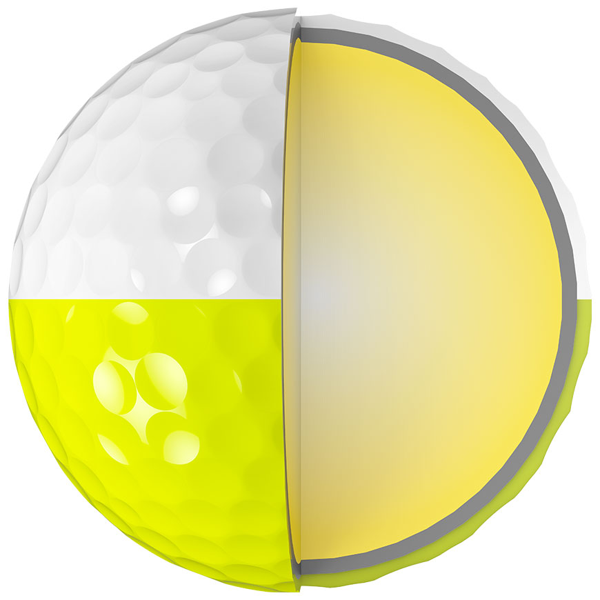 Z-STAR DIVIDE Golf Balls,White / Tour Yellow image number null