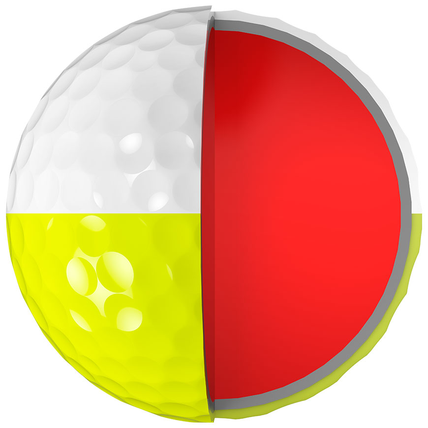 Z-STAR XV DIVIDE Golf Balls,White / Tour Yellow image number null